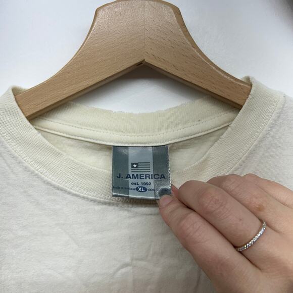 Vintage University of Michigan Wolverines Graphic Tee T-Shirt XL Worn In White - Picture 6 of 8